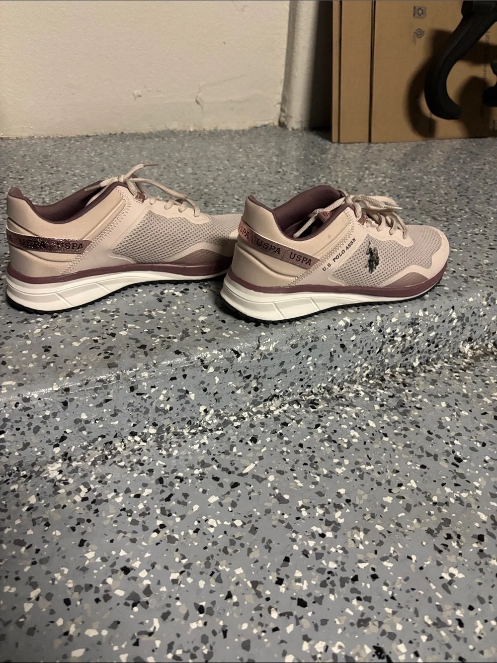 U.S. Polo Assn. Women Beige & Mauve Athletic Sneakers